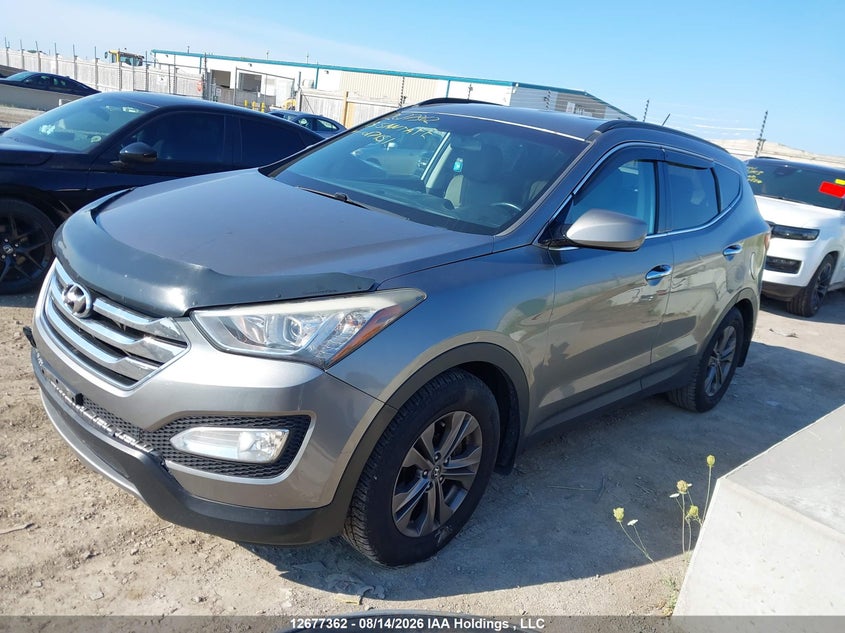2013 Hyundai Santa Fe, Удар спереду, IAAI, VIN 5XYZU3LB2DG017151 — фото 2