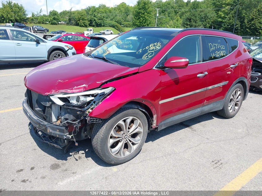 2014 Hyundai Santa Fe Sport, Front, IAAI, VIN 5XYZUDLA3EG202162 — photo 2