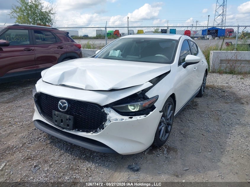 2019 Mazda 3, Front, IAAI, VIN JM1BPAMM9K1117368 — photo 2
