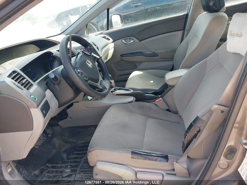 2012 HONDA CIVIC SEDAN 1.8L I-4 VVT, 140HP