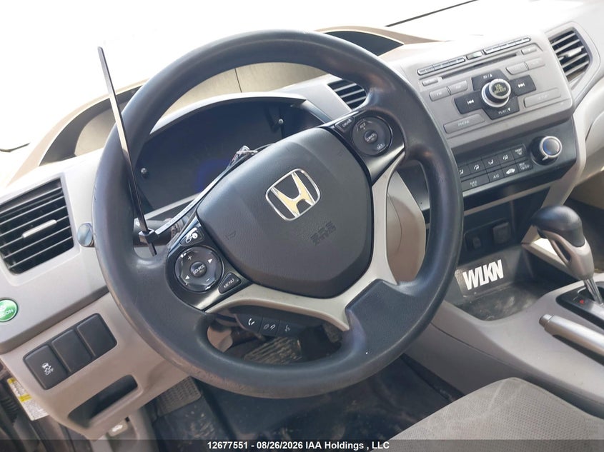 2012 HONDA CIVIC SEDAN 1.8L I-4 VVT, 140HP