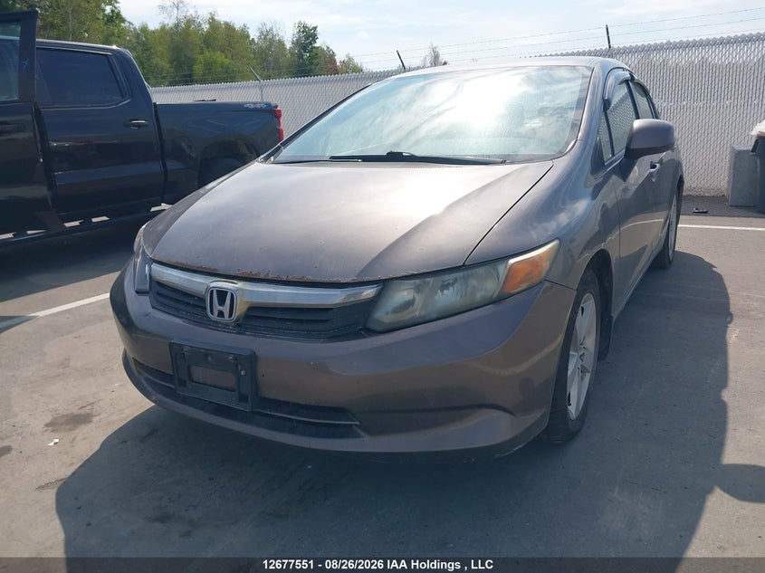 2012 HONDA CIVIC SEDAN 1.8L I-4 VVT, 140HP