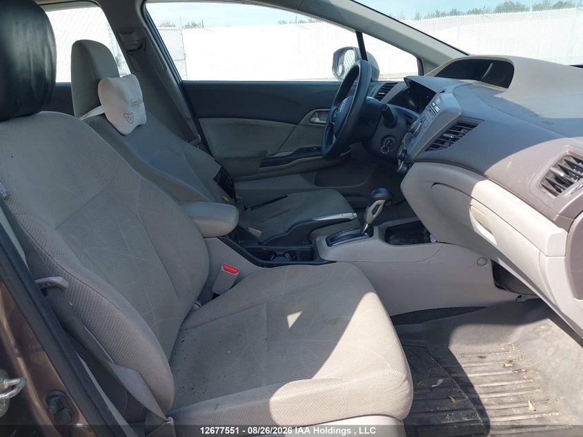 2012 HONDA CIVIC SEDAN 1.8L I-4 VVT, 140HP