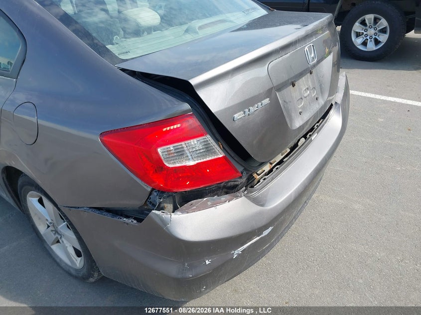 2012 HONDA CIVIC SEDAN 1.8L I-4 VVT, 140HP