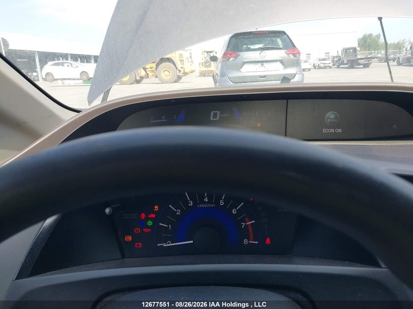 2012 HONDA CIVIC SEDAN 1.8L I-4 VVT, 140HP