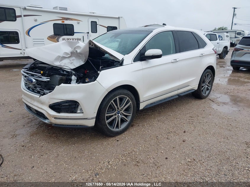 2019 Ford Edge, Удар спереду, IAAI, VIN 2FMPK4K98KBC07826 — фото 2