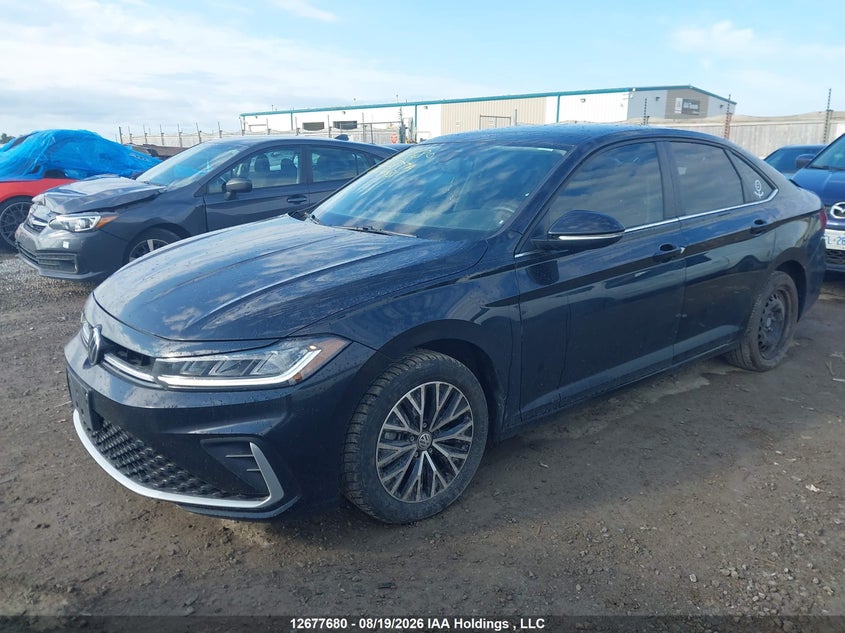 2025 Volkswagen Jetta, Rear, IAAI, VIN 3VWGX7BU1SM070431 — photo 2