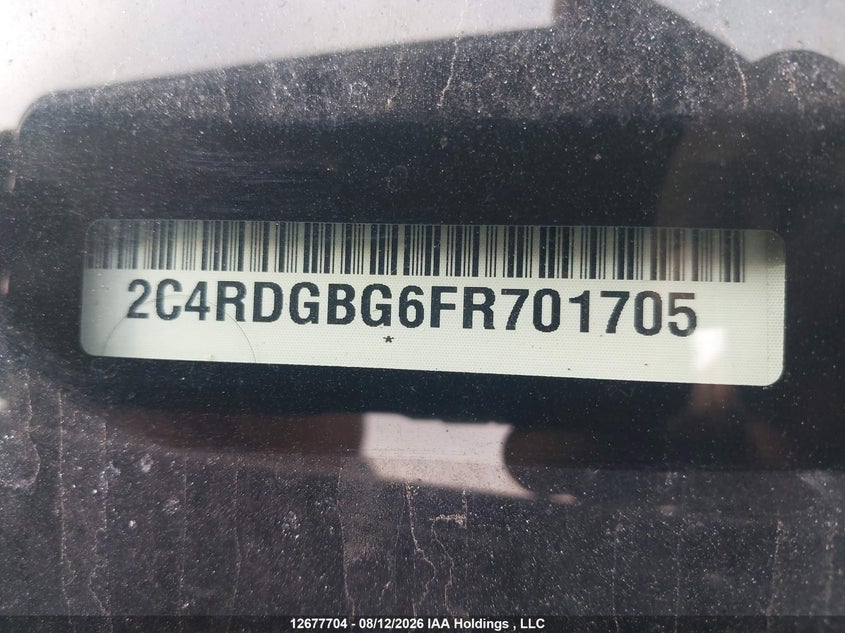 2015 DODGE CARAVAN VAN 3.6L V-6 DOHC, VVT, 283HP