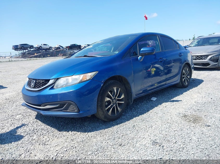 2014 Honda Civic, Правый зад, IAAI, VIN 2HGFB2E53EH026486 — фото 2