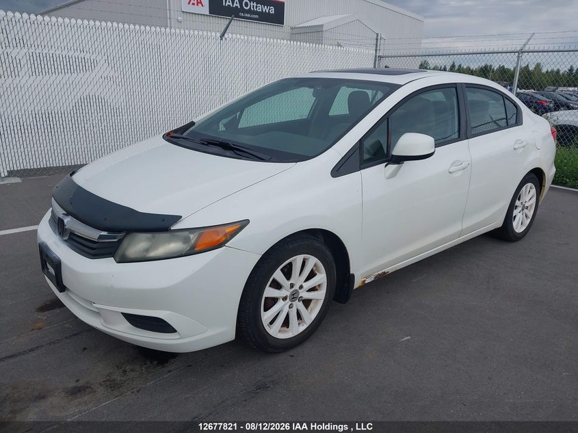 2012 Honda Civic, Затоплення, IAAI, VIN 2HGFB2F5XCH113300 — фото 2