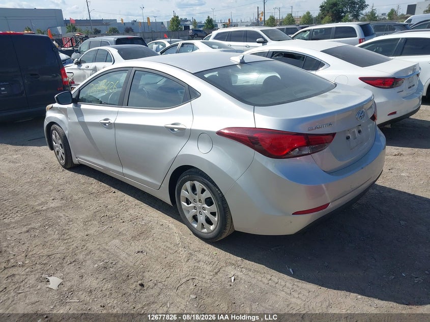 Vin: 5npdh4ae3gh742000, lot: 3081692, hyundai elantra gl 20163
