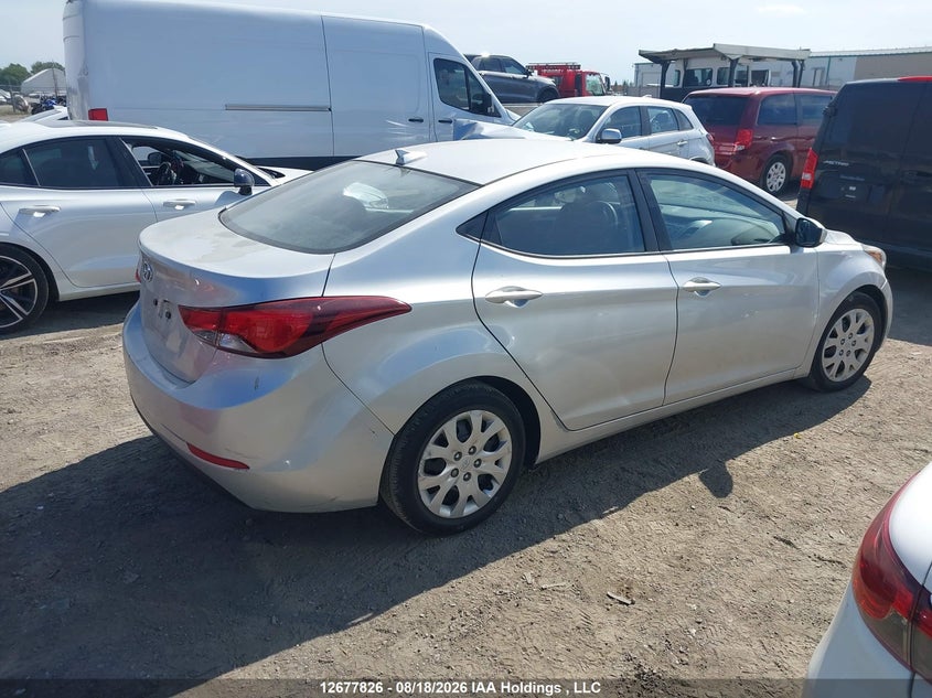 Vin: 5npdh4ae3gh742000, lot: 3081692, hyundai elantra gl 20164