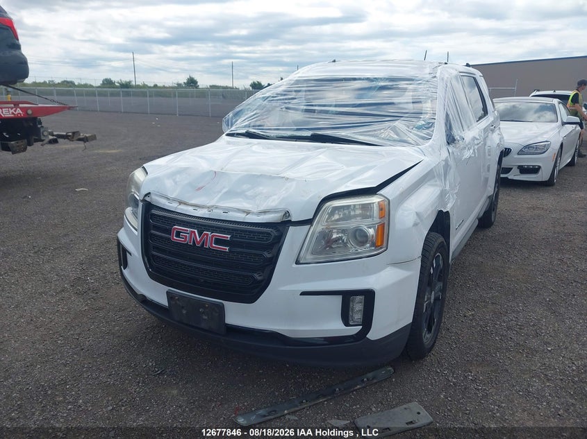 2017 GMC Terrain, Переворот, IAAI, VIN 2GKFLTE37H6237937 — фото 2