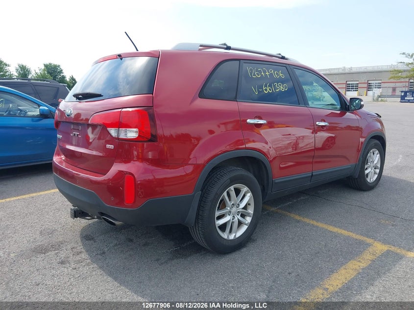 Vin: 5xykt3a68fg661380, lot: 3081779, kia sorento lx 20154