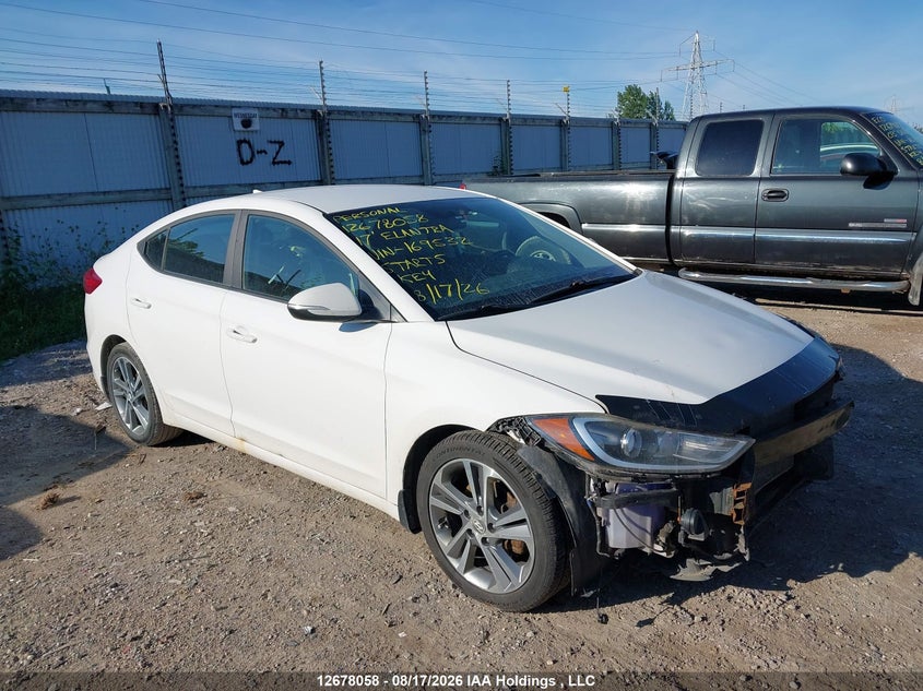 2017 Hyundai Elantra Se/Value/Limited, Удар спереди, IAAI, VIN KMHD84LF7HU169532