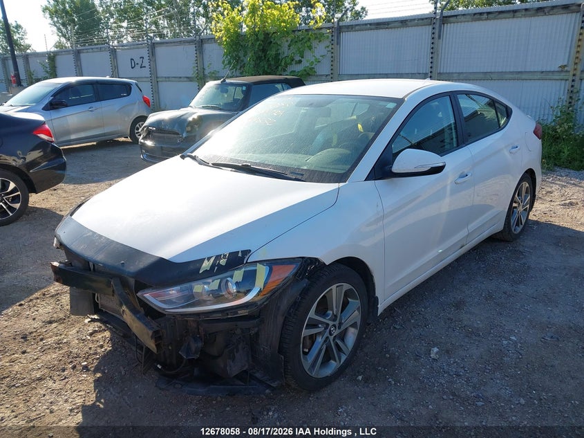 2017 Hyundai Elantra Se/Value/Limited, Удар спереди, IAAI, VIN KMHD84LF7HU169532 — фото 2