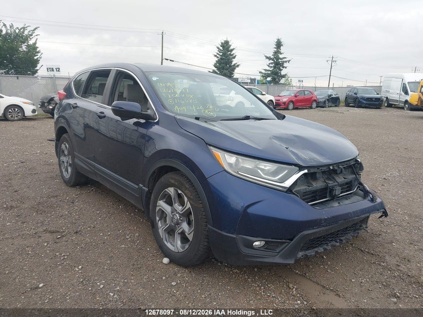 2017 Honda Cr-V Ex, Front, IAAI, VIN 2HKRW2H51HH116680