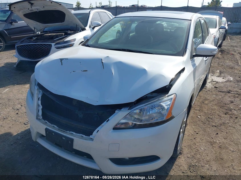 2014 Nissan Sentra, Удар спереду, IAAI, VIN 3N1AB7AP3EL689371 — фото 2