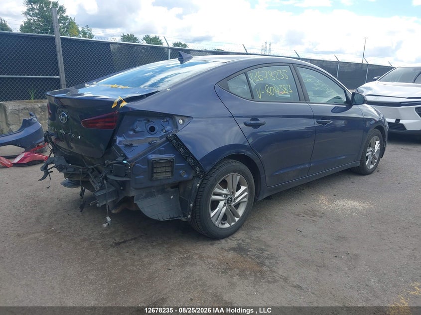 Vin: kmhd84lf5ku804383, lot: 3082114, hyundai elantra 20194