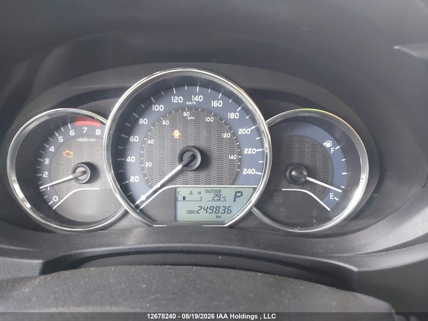 2016 TOYOTA COROLLA SEDAN 1.8L I-4 DOHC, VVT, 132HP