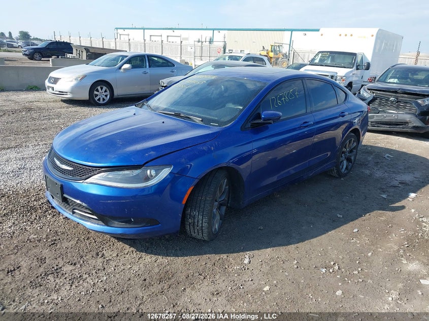 Vin: 1c3cccbg8fn707265, lot: 3082136, chrysler 200 s 20152