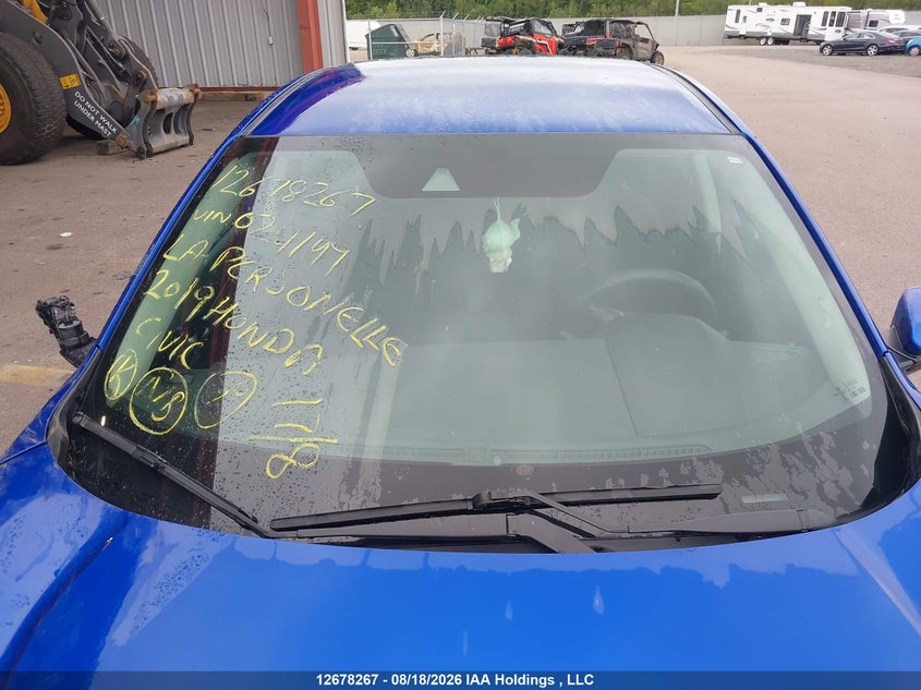2019 HONDA CIVIC SEDAN 2.0L I-4 DOHC, VVT, 158HP