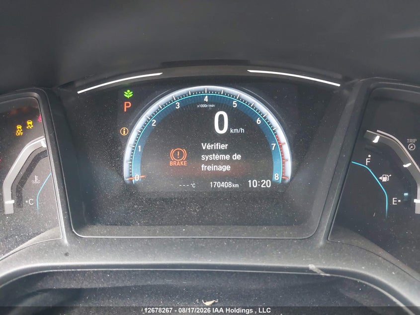 2019 HONDA CIVIC SEDAN 2.0L I-4 DOHC, VVT, 158HP