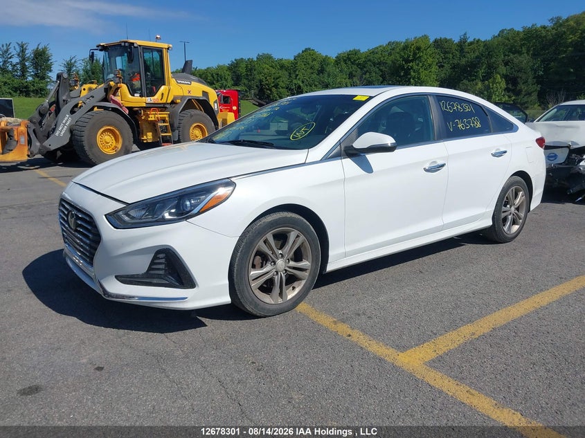 2019 Hyundai Sonata, Удар спереду, IAAI, VIN 5NPE34AF5KH763788 — фото 2