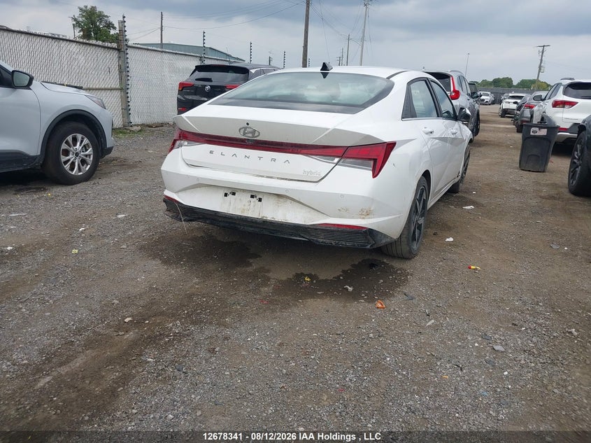 Vin: kmhln4ajxpu071329, lot: 3082221, hyundai elantra hybrid luxury w/two-tone interior 20234