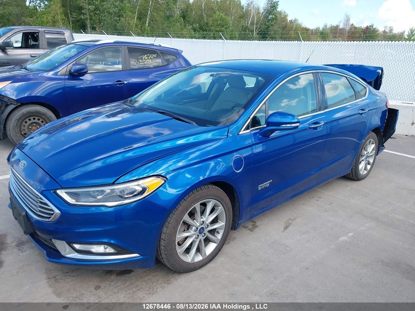 2017 Ford Fusion, Rear, IAAI, VIN 3FA6P0PU5HR255887 — photo 2