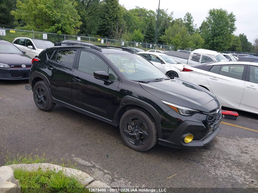 2024 Subaru Crosstrek Onyx, Левый перёд, IAAI, VIN JF2GUHFC5RH875030