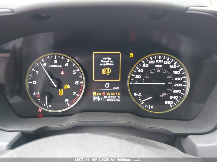 2024 SUBARU XV HATCHBACK 2.5L H-4 DI, DOHC, VVT, 182HP