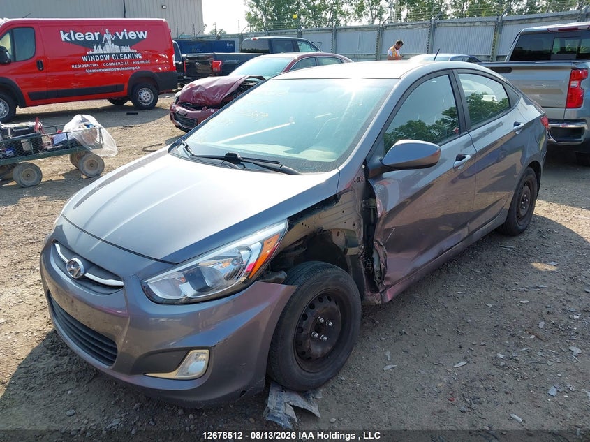 2017 Hyundai Accent, Left Side, IAAI, VIN KMHCT4AE5HU332389 — photo 2