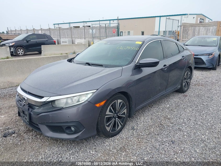 Vin: 2hgfc1f4xgh103712, lot: 3082459, honda civic ex-t 20162