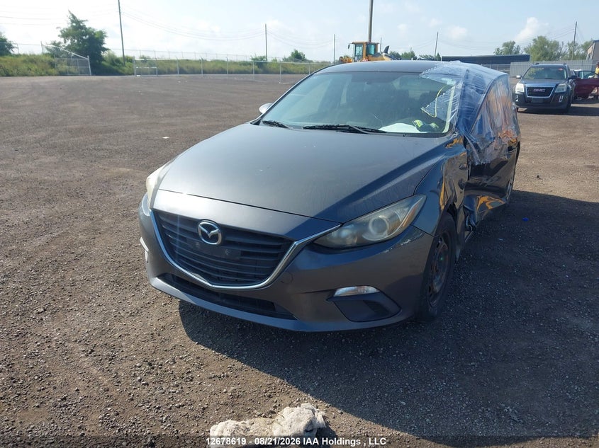 Vin: jm1bm1u70e1166210, lot: 3082528, mazda 3 sport 20142