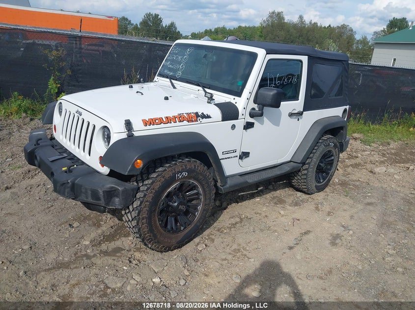 Vin: 1c4ajwagxdl662334, lot: 3082627, jeep wrangler sport 20132