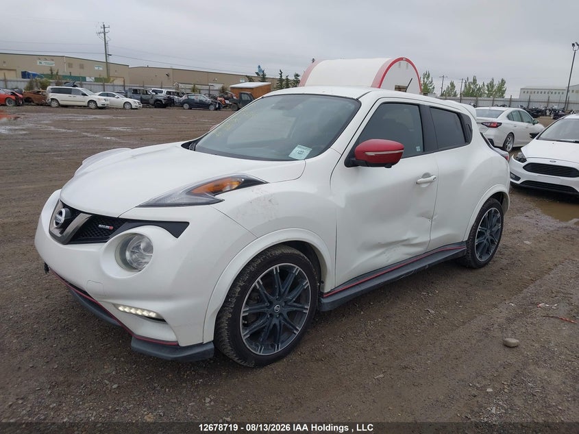 2015 Nissan Juke, Левый бок, IAAI, VIN JN8AF5MV6FT561966 — фото 2