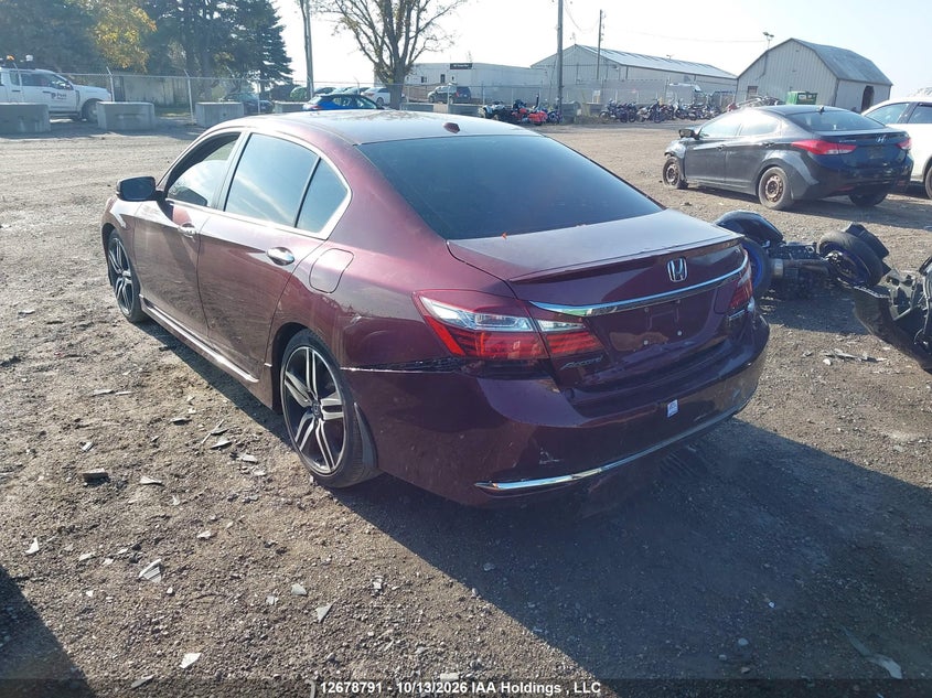Vin: 1hgcr2f05ga801566, lot: 3082702, honda accord ex 20163