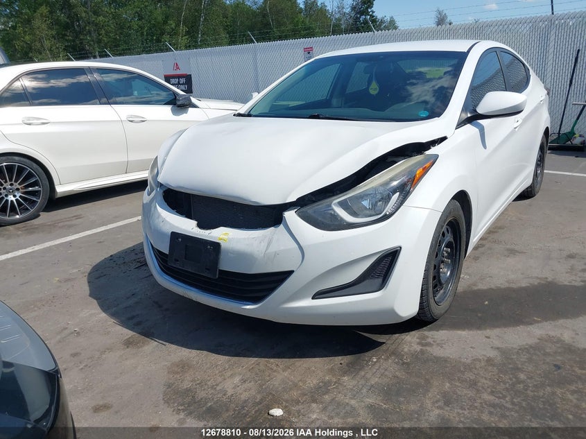 2015 Hyundai Elantra, Front, IAAI, VIN 5NPDH4AE1FH647174 — photo 2