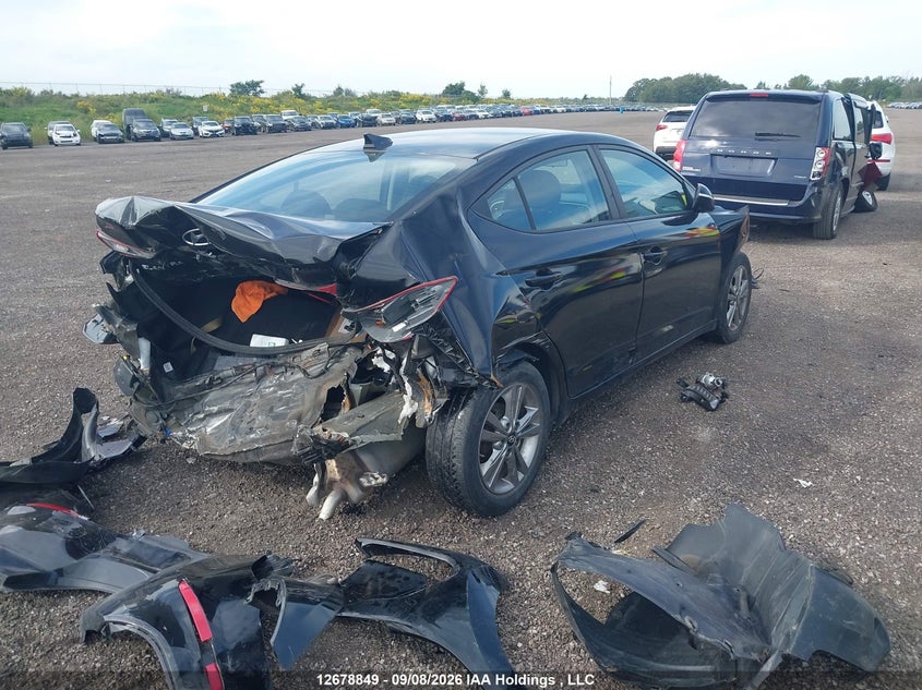 Vin: kmhd84lfxju592661, lot: 3082762, hyundai elantra gl 20184