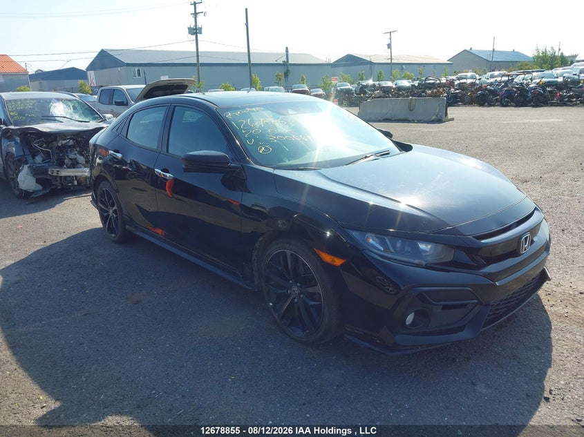 Vin: shhfk7g45lu300661, lot: 3082768, honda civic sport 20201