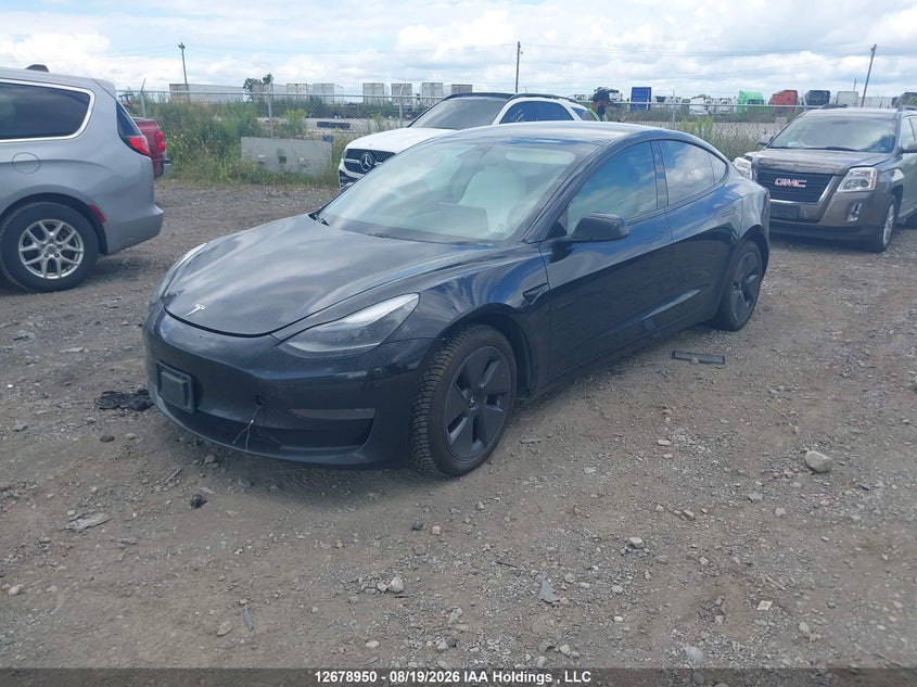 2021 Tesla Model 3, Front, IAAI, VIN 5YJ3E1EA6MF918901 — photo 2