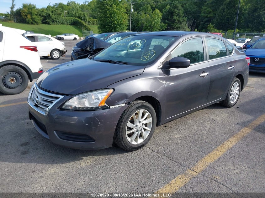 2015 Nissan Sentra, Front, IAAI, VIN 3N1AB7AP0FL657334 — photo 2