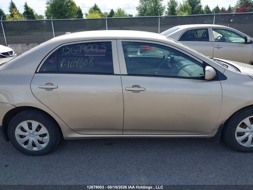 2009 TOYOTA COROLLA SEDAN 1.8L I-4 DOHC, VVT, 132HP