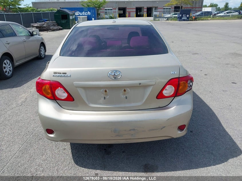 2009 TOYOTA COROLLA SEDAN 1.8L I-4 DOHC, VVT, 132HP