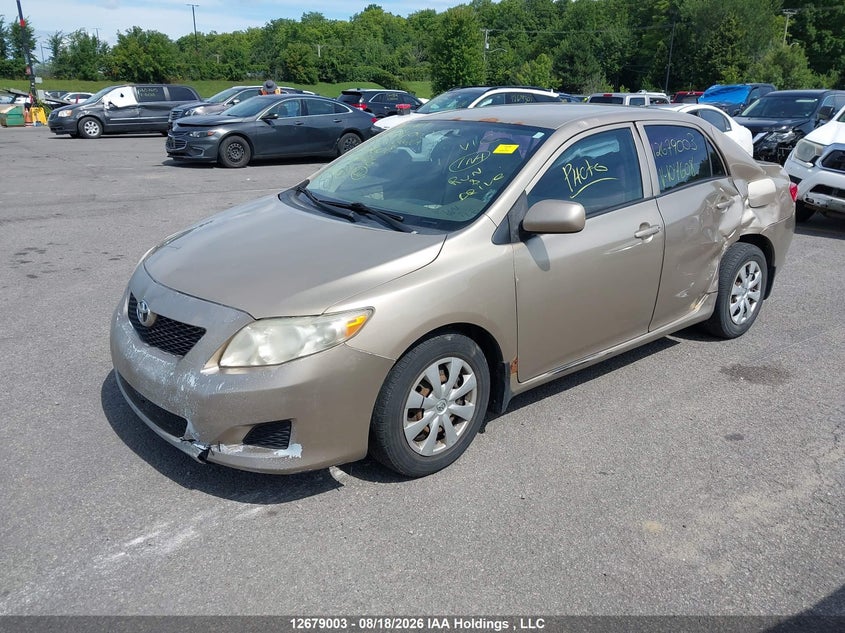 2009 Toyota Corolla, Левый бок, IAAI, VIN 2T1BU40E69C104608 — фото 2