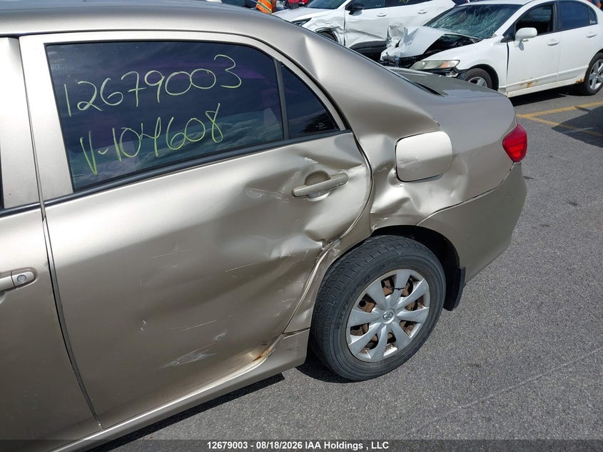 2009 TOYOTA COROLLA SEDAN 1.8L I-4 DOHC, VVT, 132HP