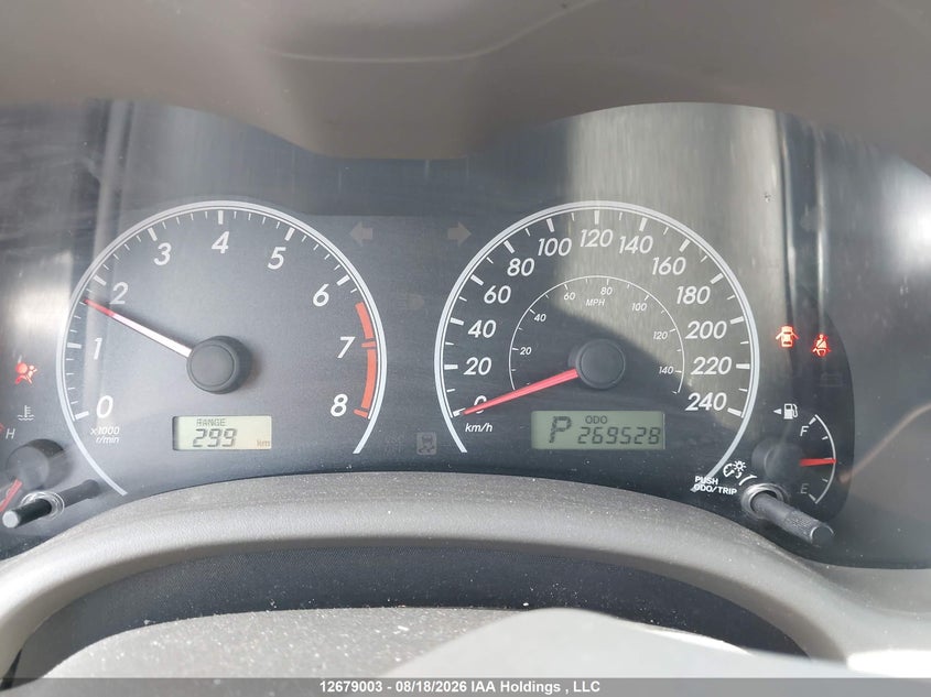 2009 TOYOTA COROLLA SEDAN 1.8L I-4 DOHC, VVT, 132HP