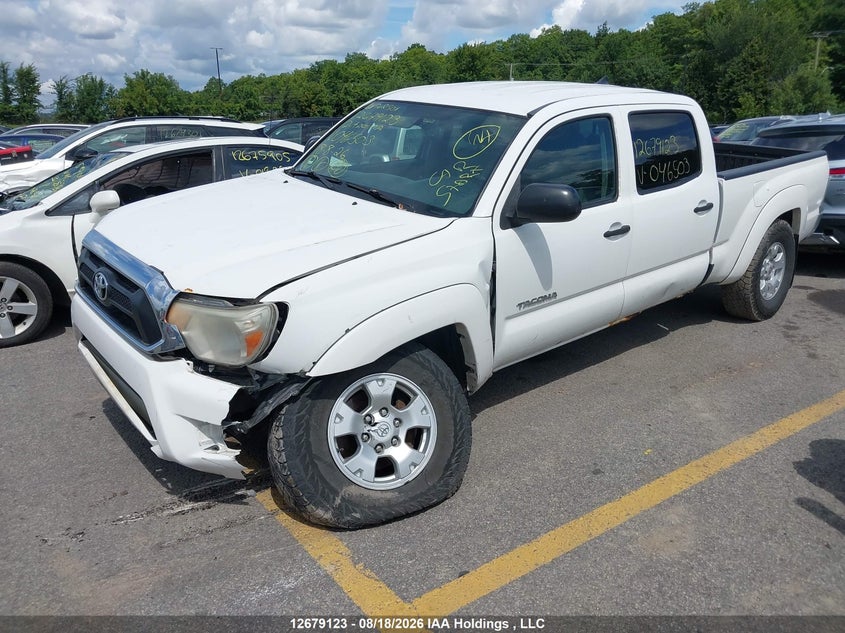 2012 Toyota Tacoma Double Cab Long Bed, Левый перёд, IAAI, VIN 3TMMU4FNXCM046503 — фото 2