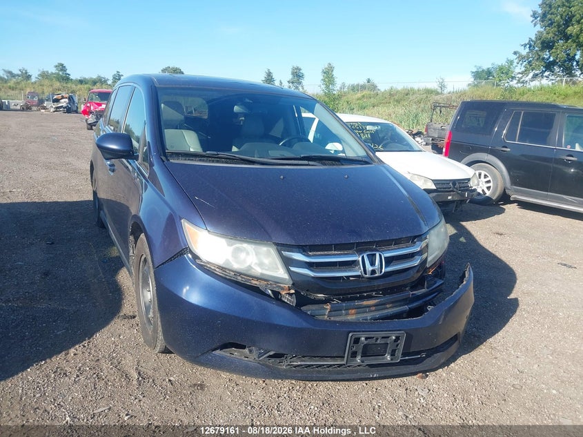 2014 Honda Odyssey Exl, Удар спереду, IAAI, VIN 5FNRL5H68EB511078
